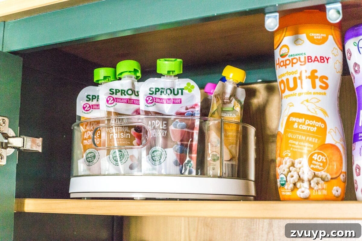 IKEA Hemnes Pantry Cabinet Organization - Tips and ideas for maximizing storage and creating function for food storage in a cabinet to repurpose as a pantry. #pantryorganization