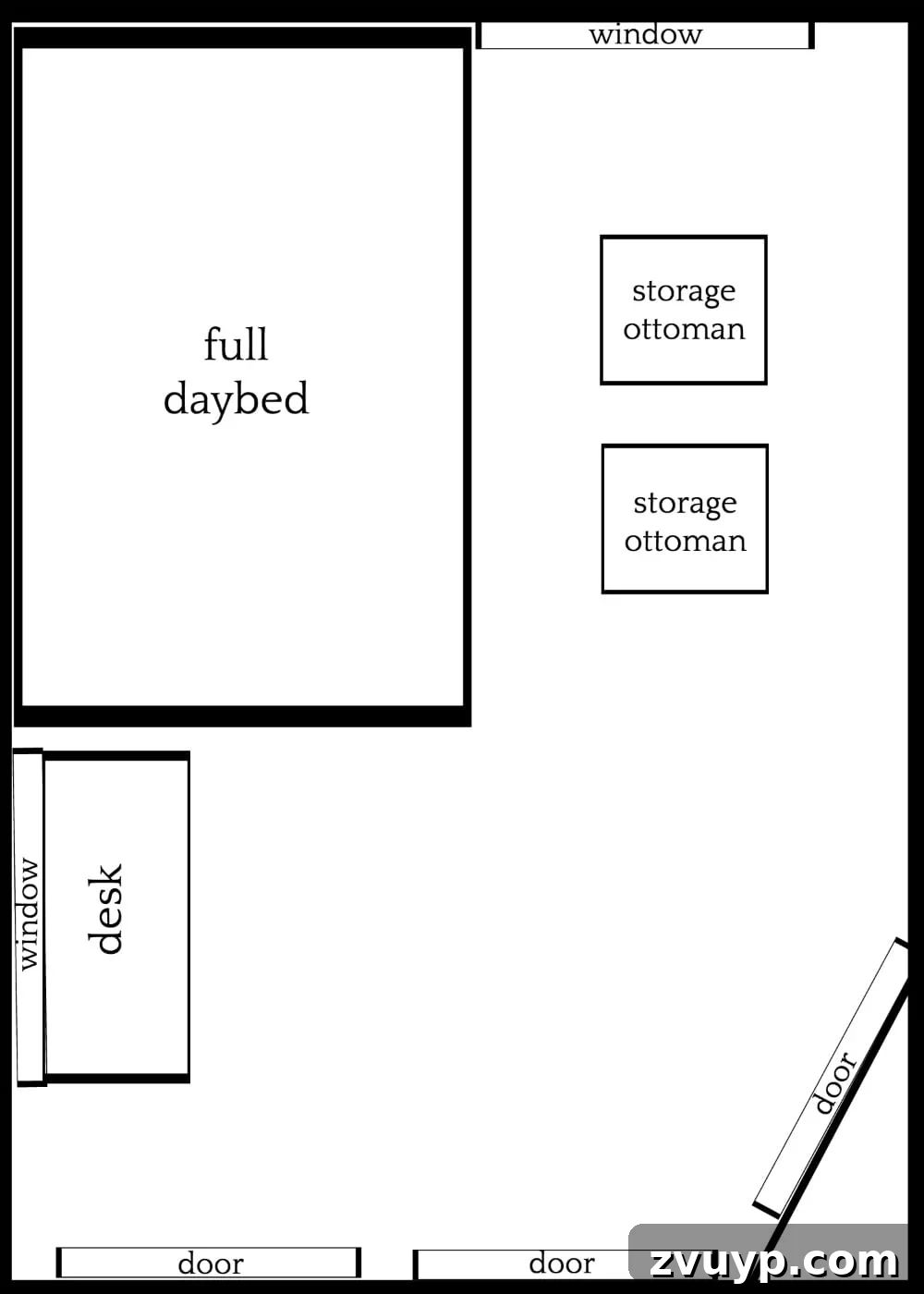 Maximize Your Small Bedroom 3 Layout Ideas 4 Small Bedroom Layout Idea 1: Full Daybed with Trundle