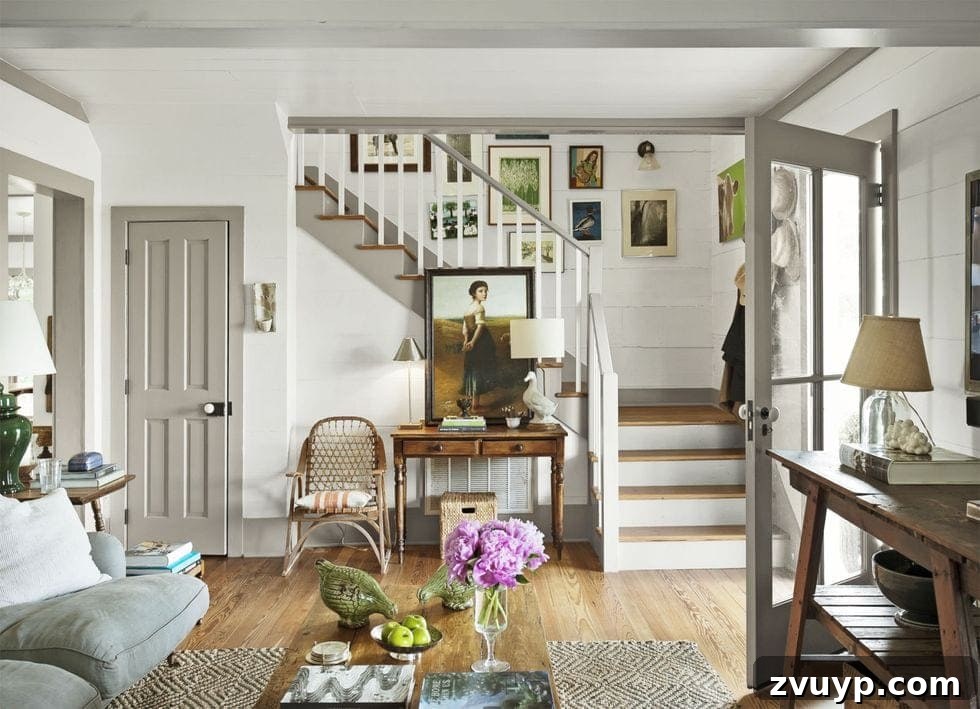 Stylish Shades to Pair with Gray Trim 4 A round-up of taupe and gray trim paint inspirations for a modern-meets-classic look and the best paint colors to pull it off. #graytrim #taupetrim