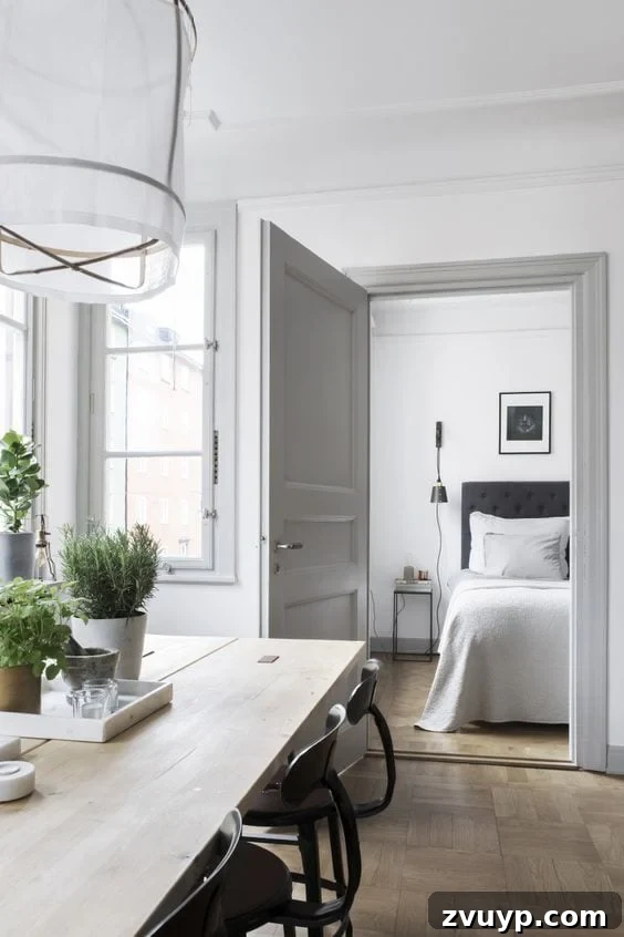 Stylish Shades to Pair with Gray Trim 7 A round-up of taupe and gray trim paint inspirations for a modern-meets-classic look and the best paint colors to pull it off. #graytrim #taupetrim