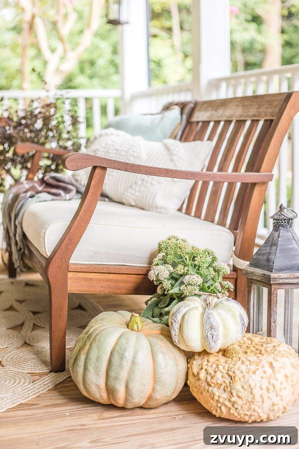 Cozy Fall Porch: Crafting Your Capsule Decor Style 13 Fall Back Porch | How to style your outdoor spaces for autumn using capsule decor items that will last throughout the seasons and get the most bang for your buck.