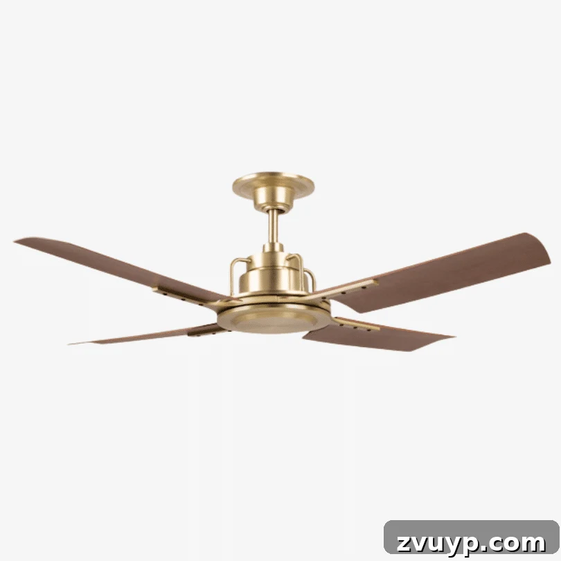 20 Handpicked Modern Ceiling Fans to Adorn Your Home 9 Peregrine Industrial Ceiling Fan, a robust and stylish fan with an industrial aesthetic, ideal for large, open spaces with high ceilings.