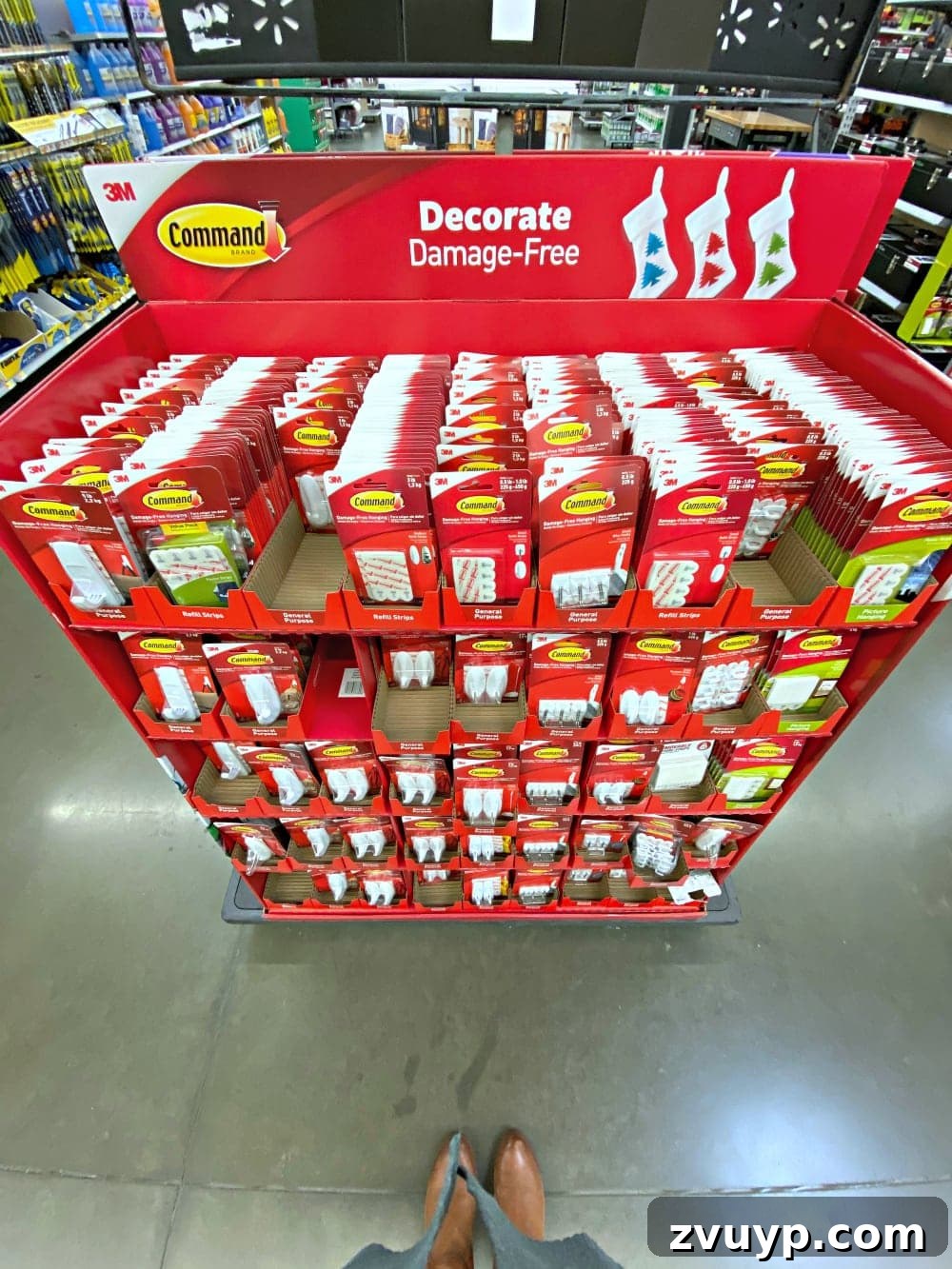 Thrifty Wall Christmas Tree with Twinkling Lights 4 Command hooks in Walmart