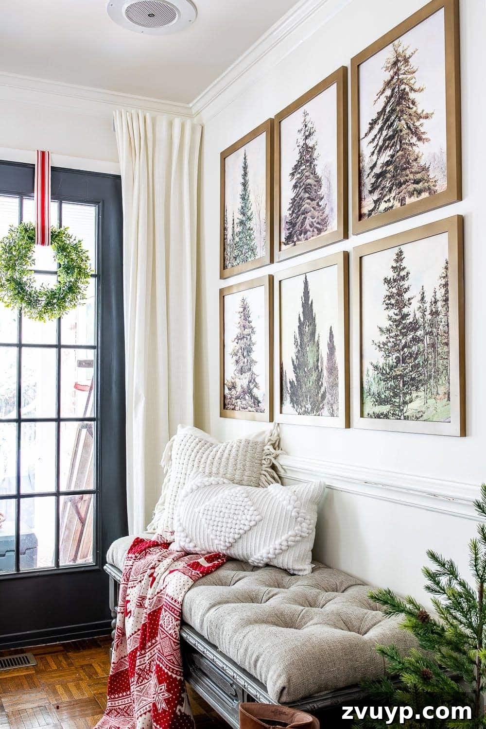 Classic Christmas Tree Printable Gallery Wall Art Bundle 3 Free Printable Vintage Christmas Tree Decor for Any Style