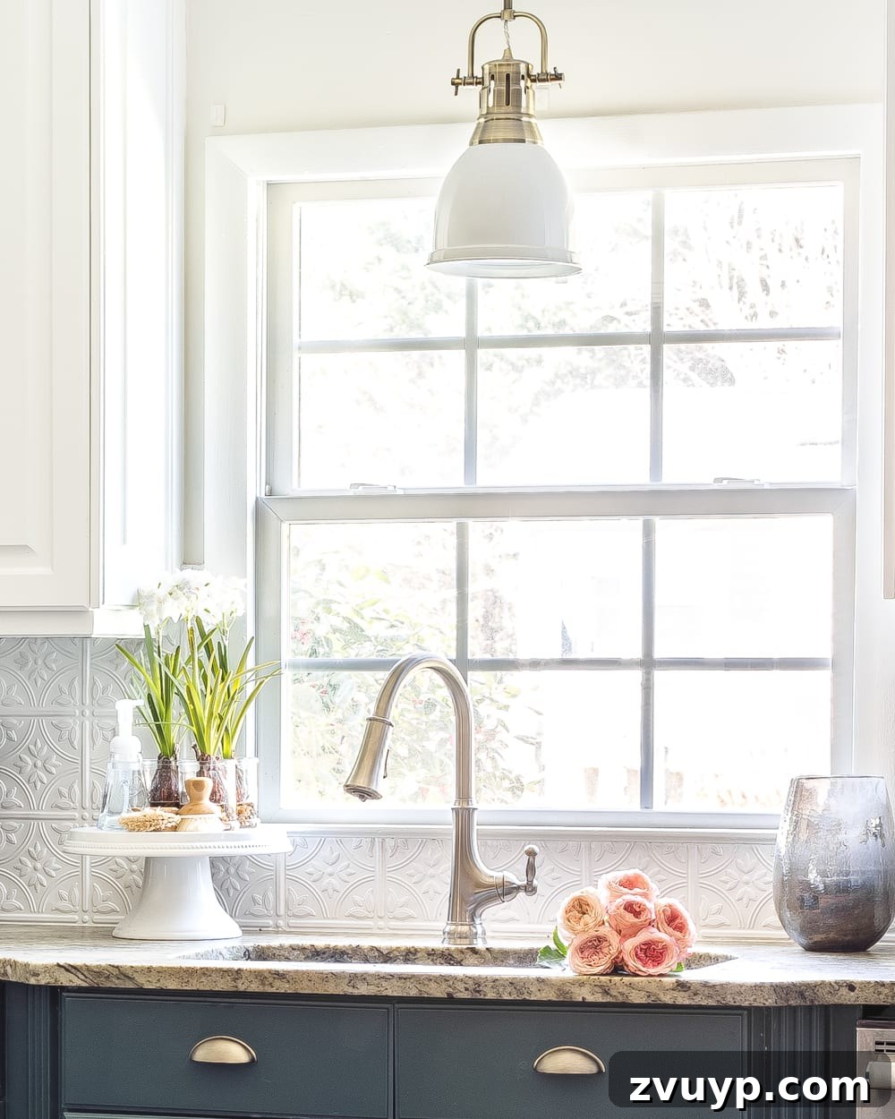 Blesser House 2019: Our 19 Most Popular Posts 25 Creative ways to disguise ugly home items, showing a styled sink area