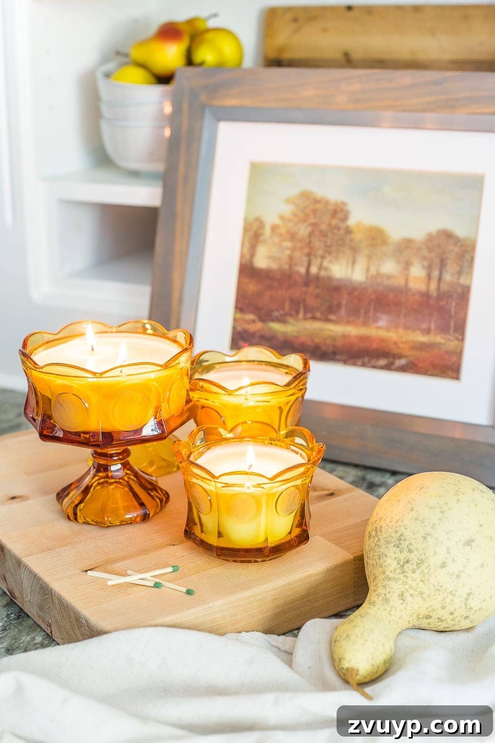 Blesser House 2019: Our 19 Most Popular Posts 5 DIY candles made from repurposed candy dishes, displaying unique containers