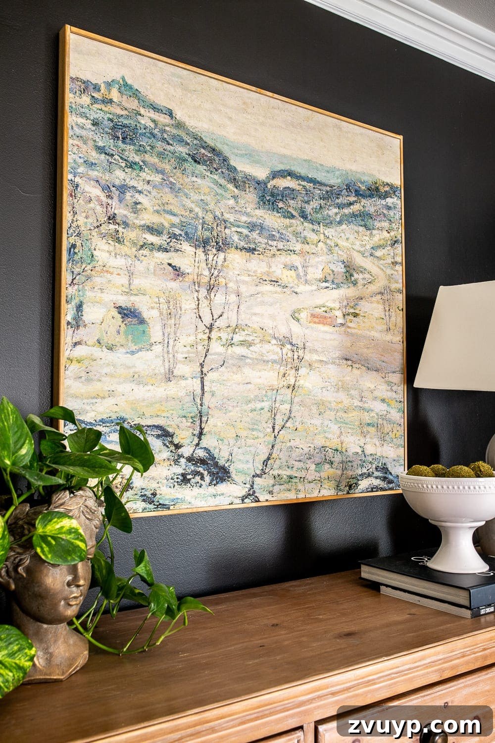 Printable Winter Scenery: DIY Large Scale Wall Art 12 DIY Large Wall Art and Winter Landscape Printable - How to make a $1,000 piece of art for under $50.