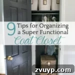 Smart Coat Closet Organization 13 Small thumbnail image of an organized coat closet, representing the blog post's topic.