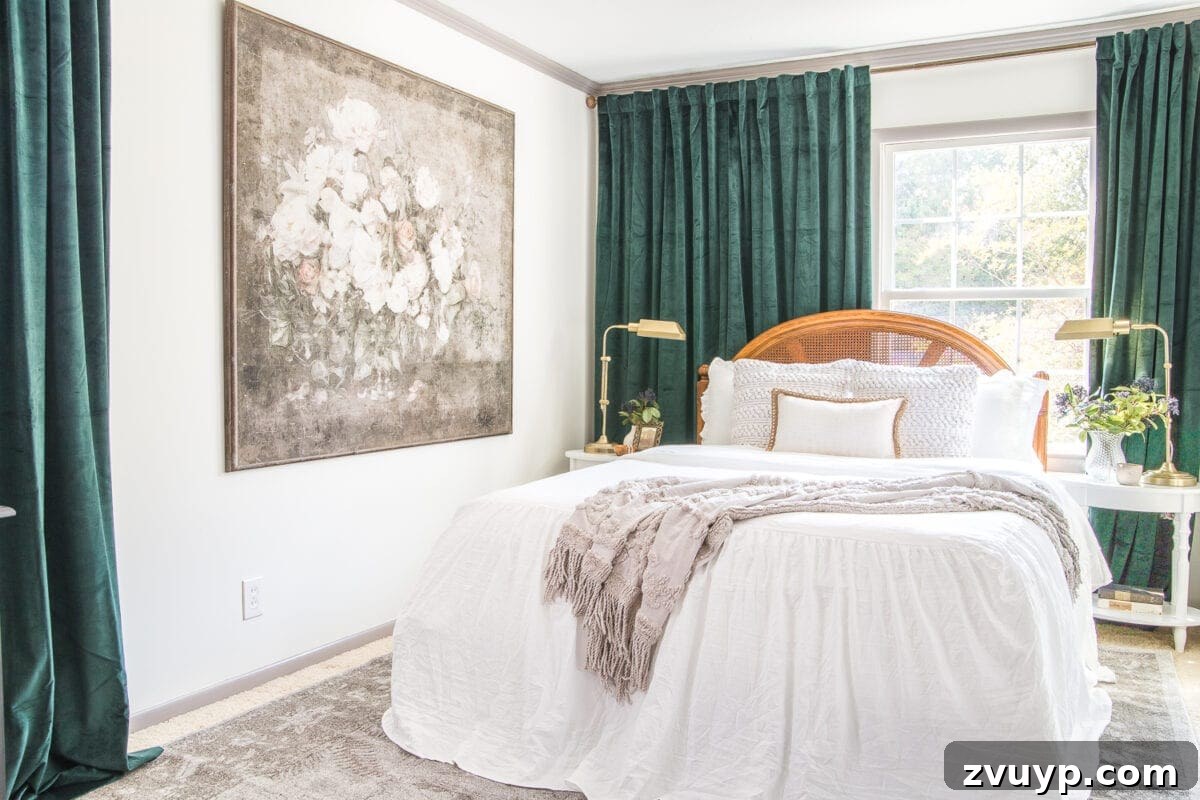The Items That Defined My 2019 9 Vintage-style bedspread set on a bed in a guest bedroom.