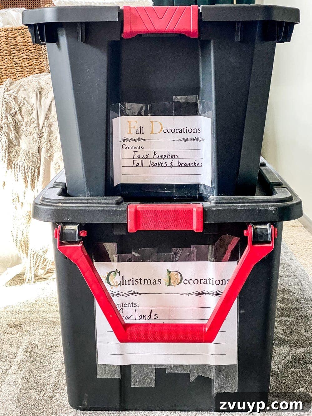 Attic Makeover: Smart Seasonal Storage and Labeling 6 attic storage seasonal storage bin labels