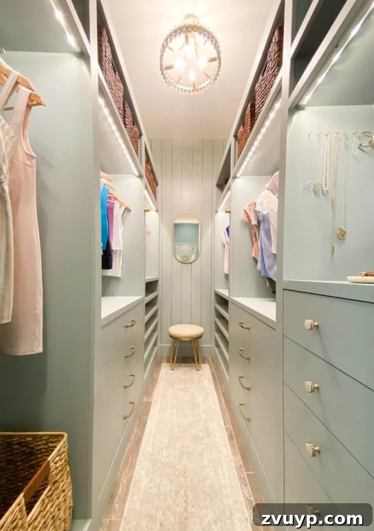 Smart DIY Upgrades for Your IKEA Pax Wardrobe 28 An IKEA PAX closet painted in a calming sage green, demonstrating how custom paint can personalize standard wardrobe units.