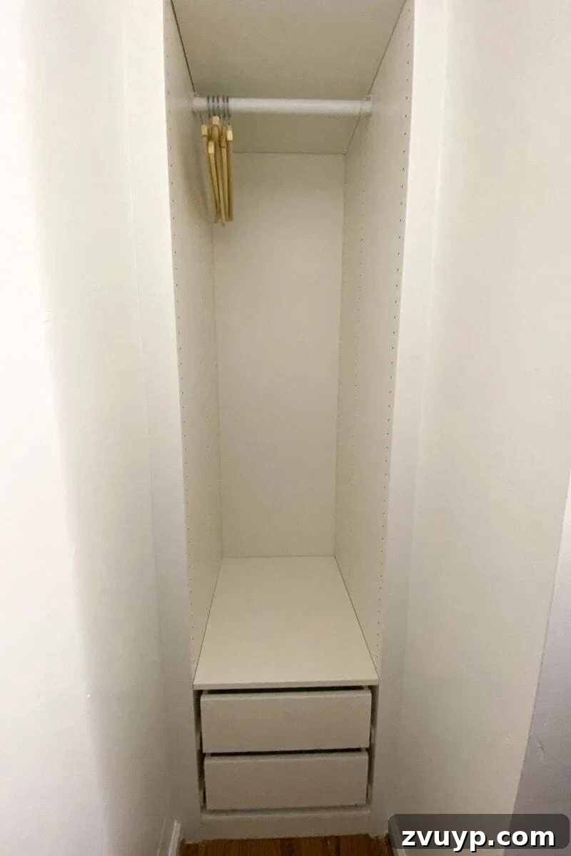 Billy Bookcase IKEA Hack: Create Your Dream Closet 11 IKEA Closets Using Billy Bookcases | A step-by-step tutorial and budget breakdown for using IKEA Billy bookcases to customize his & her closets in a master bedroom.