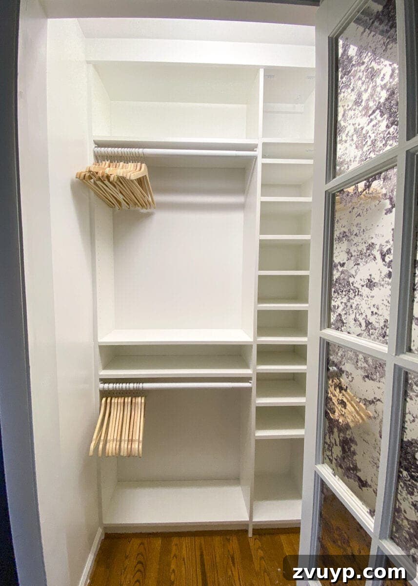 Billy Bookcase IKEA Hack: Create Your Dream Closet 17 IKEA Closets Using Billy Bookcases | A step-by-step tutorial and budget breakdown for using IKEA Billy bookcases to customize his & her closets in a master bedroom.