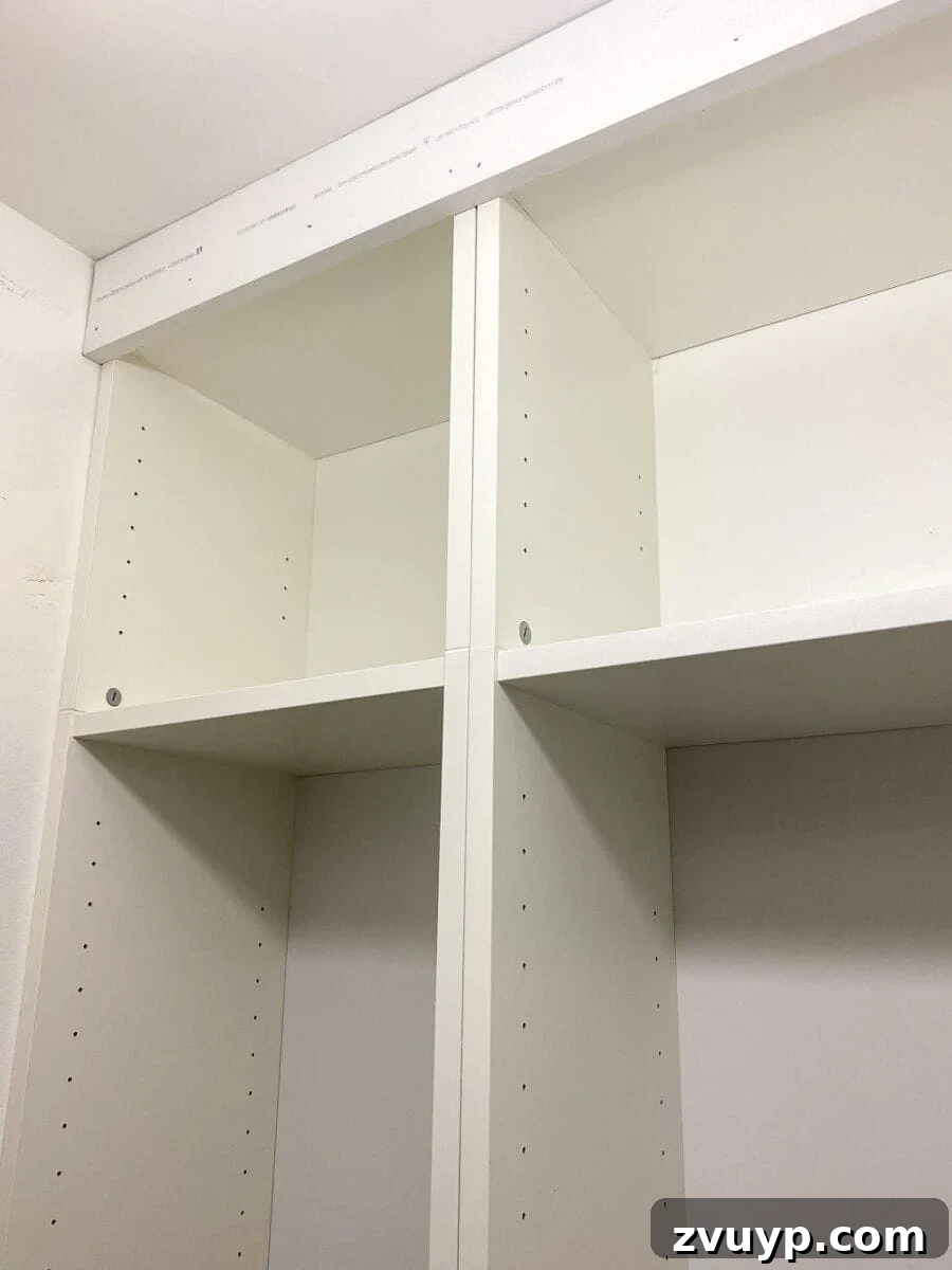 Billy Bookcase IKEA Hack: Create Your Dream Closet 6 IKEA Closets Using Billy Bookcases | A step-by-step tutorial and budget breakdown for using IKEA Billy bookcases to customize his & her closets in a master bedroom.