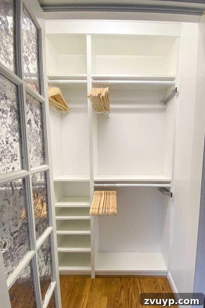 Billy Bookcase IKEA Hack: Create Your Dream Closet 8 IKEA Closets Using Billy Bookcases | A step-by-step tutorial and budget breakdown for using IKEA Billy bookcases to customize his & her closets in a master bedroom.