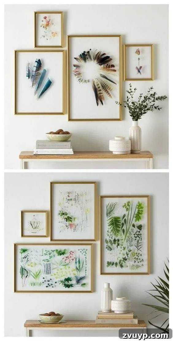 Curate Your Canvas Imaginative DIY Wall Decor 14 Inexpensive DIY Wall Decor Ideas | pressed flower art