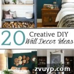Curate Your Canvas Imaginative DIY Wall Decor 21 20 Creative DIY Wall Decor Ideas | A round-up of 20 of the best DIY wall decor ideas plus tutorials and tips to pull off the look easily and get the designer look for less.