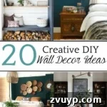 Curate Your Canvas Imaginative DIY Wall Decor 22 20 Creative DIY Wall Decor Ideas | A round-up of 20 of the best DIY wall decor ideas plus tutorials and tips to pull off the look easily and get the designer look for less.