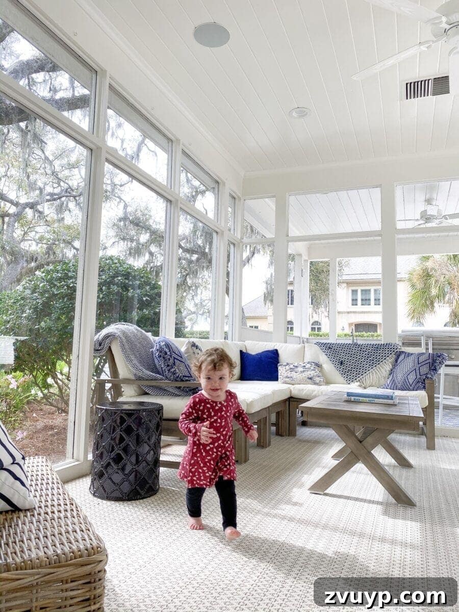 Sea Island Coastal Home Showcase 11 Bright and airy coastal sun room in Sea Island, a favorite spot for relaxation and abundant natural light