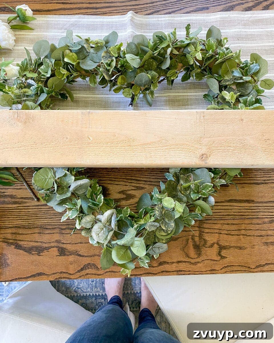 Transforming a Pool Noodle into a Unique Wreath 11 DIY wreath with a 'Thanks, heroes' sign