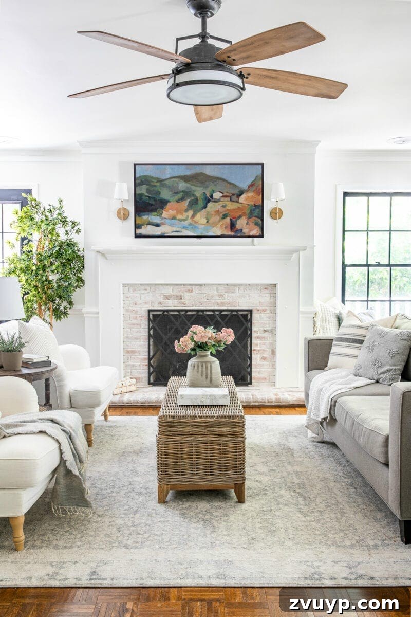 Smart TV Art Gallery Free Artwork for Every Screen 5 TV art displayed via Apple TV in a contemporary living room