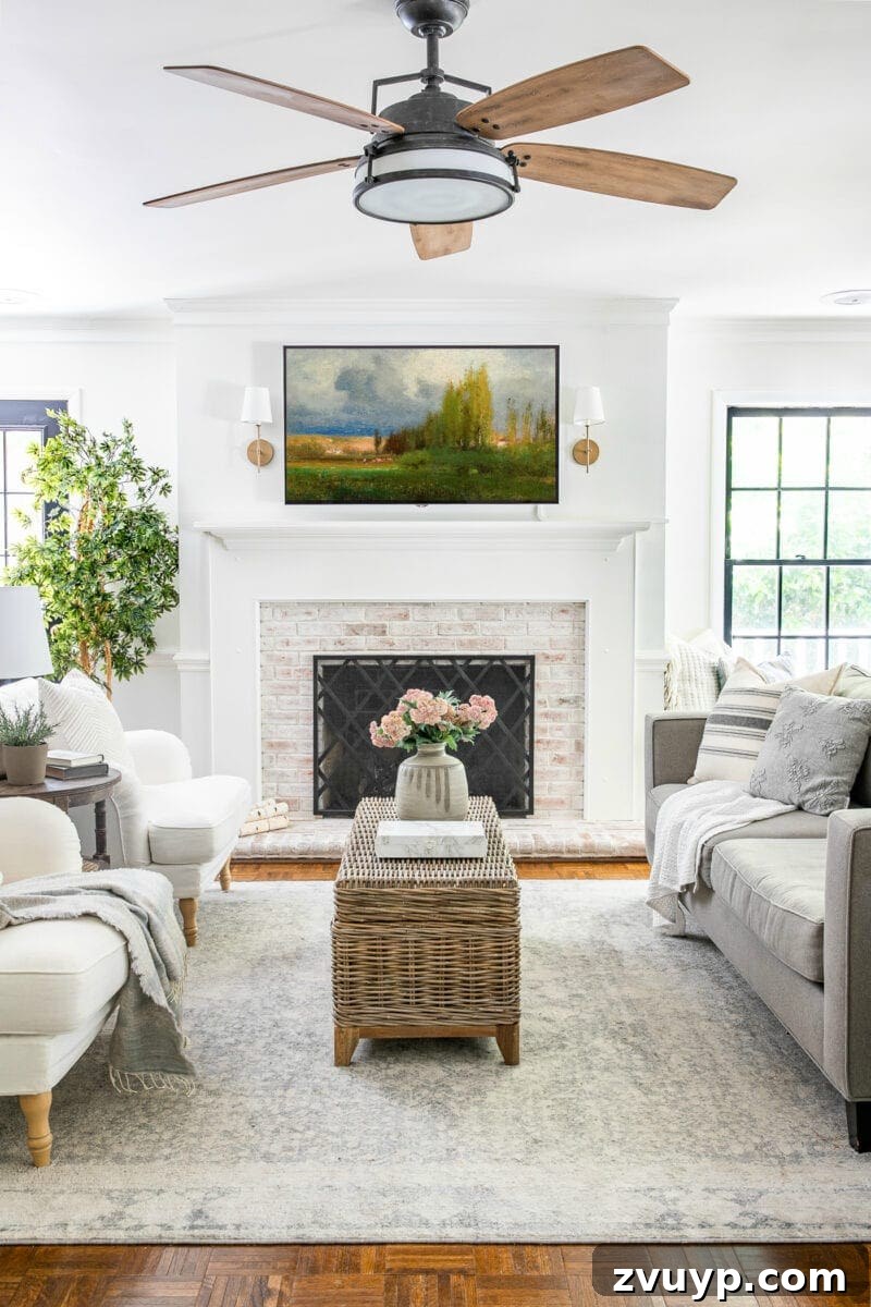 Smart TV Art Gallery Free Artwork for Every Screen 8 A smart TV displaying art, carefully integrated into living room decor