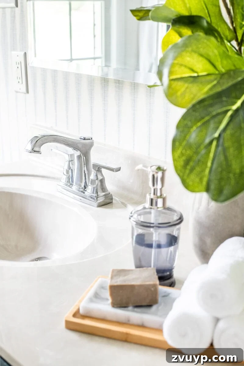Master Bathroom Reimagined 16 Master Bathroom Chrome Faucets