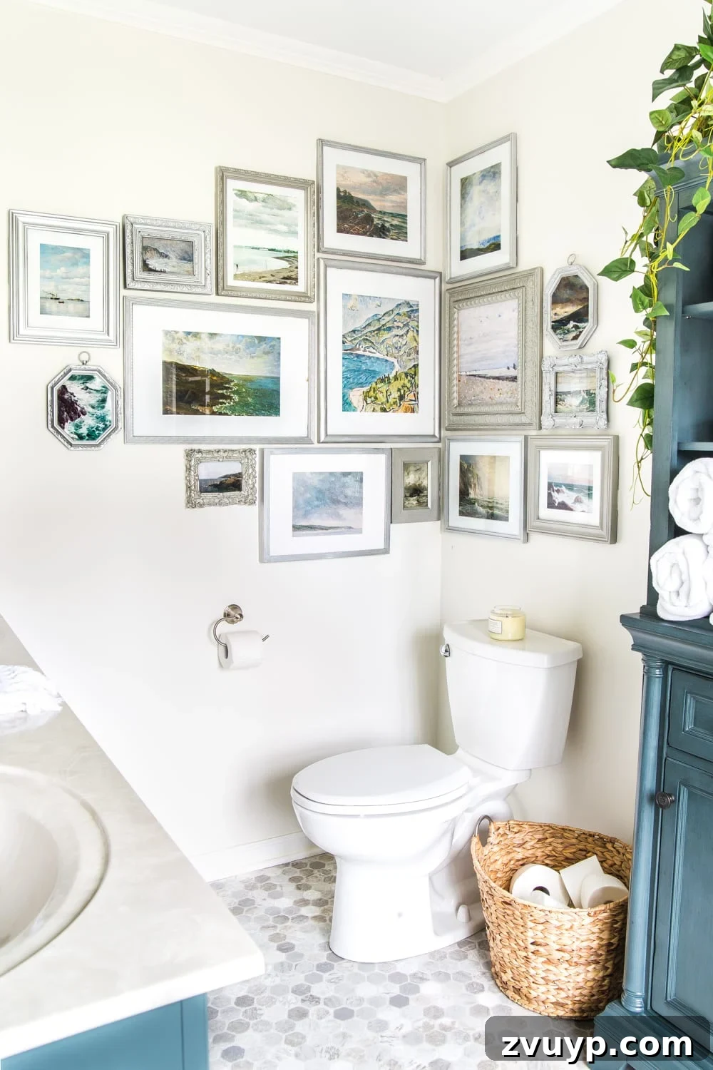 Master Bathroom Reimagined 7 Master Bathroom Art Corner After Phase 1 Refresh
