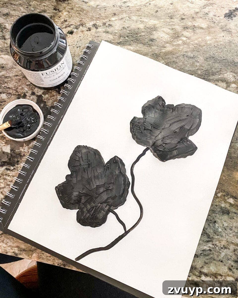 Botanical Silhouettes: Easy Leaf Painting 7 DIY silhouette art using leaves and paint