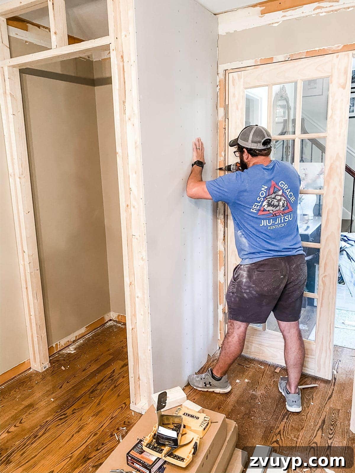 Transform Your Workspace with a DIY Office Closet 8 How to Build a Closet | A step-by-step tutorial to DIY build a closet from scratch + home office makeover progress