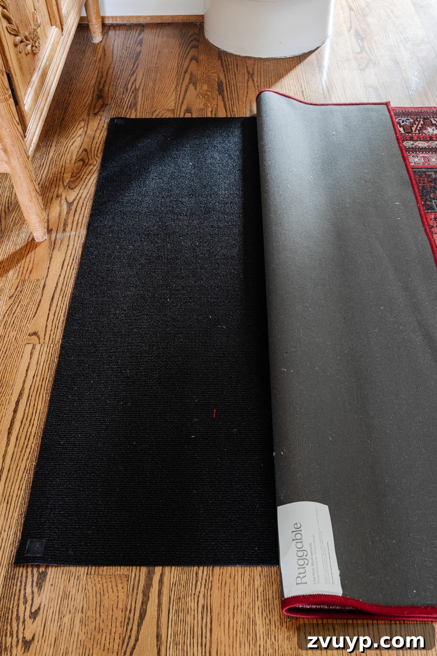 Ruggable: My Unfiltered Review 5 ruggable rug cover on top of rug pad