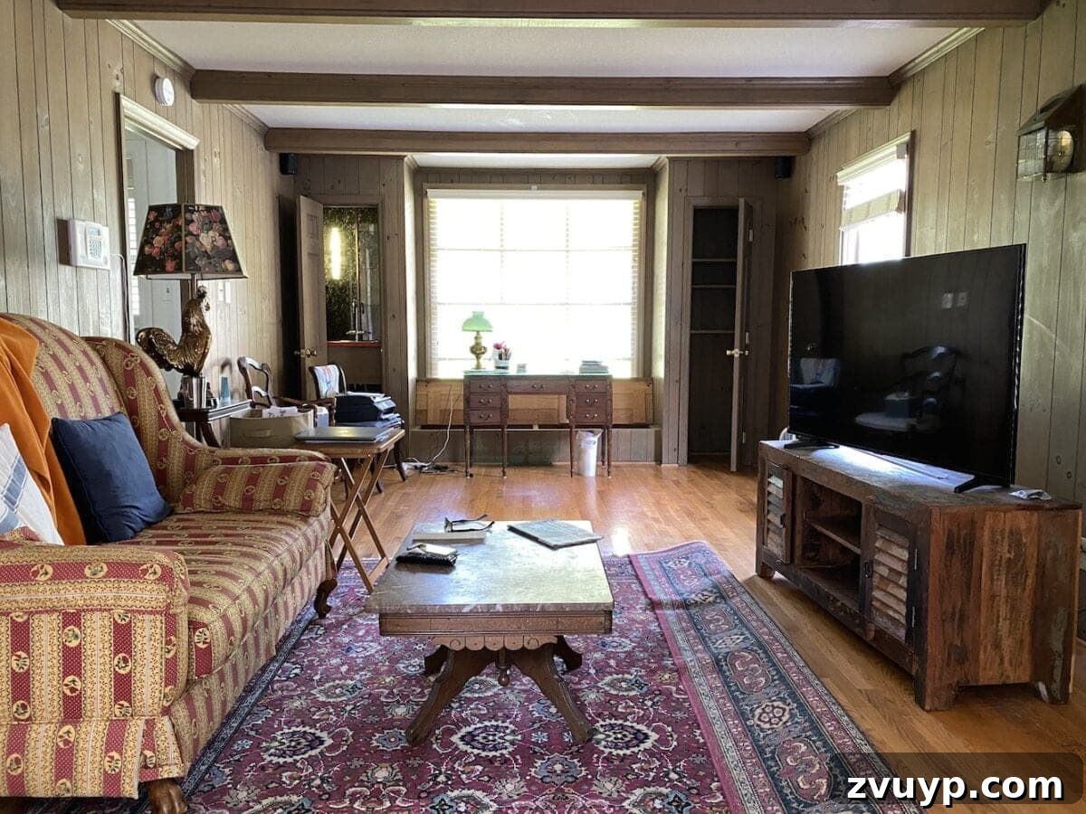 Beyond Basic Walls: DIY Painted Panels and McNay Project News 2 living room before