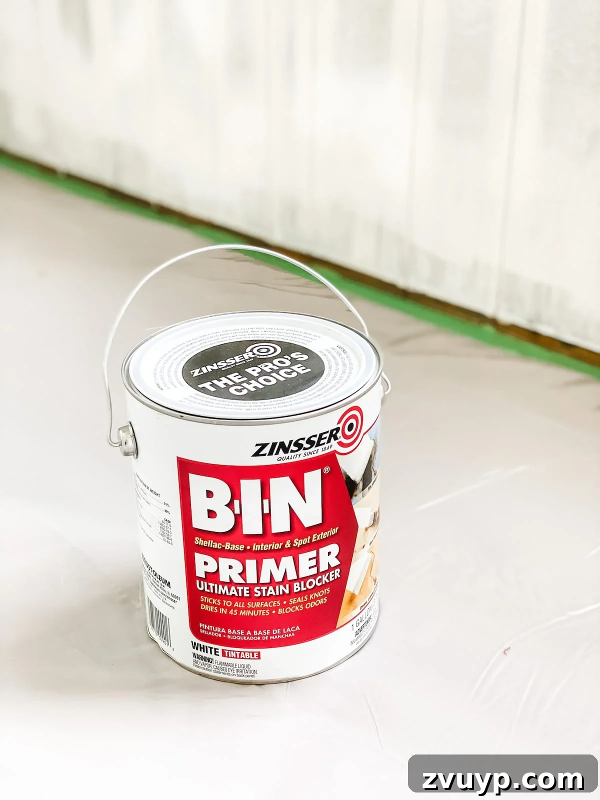 Beyond Basic Walls: DIY Painted Panels and McNay Project News 4 shellac-based primer for painting wood paneling