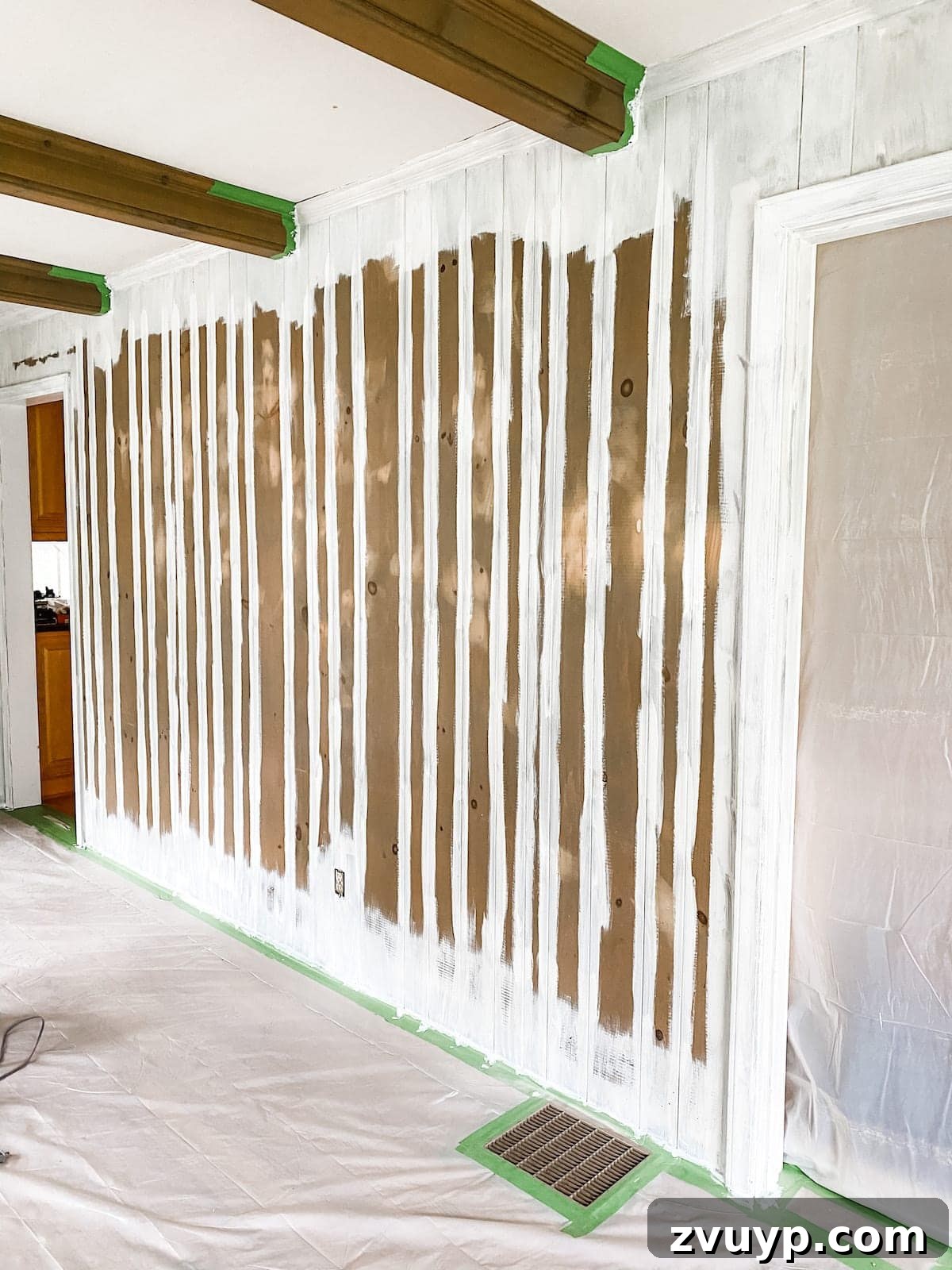 Beyond Basic Walls: DIY Painted Panels and McNay Project News 5 painting wall paneling