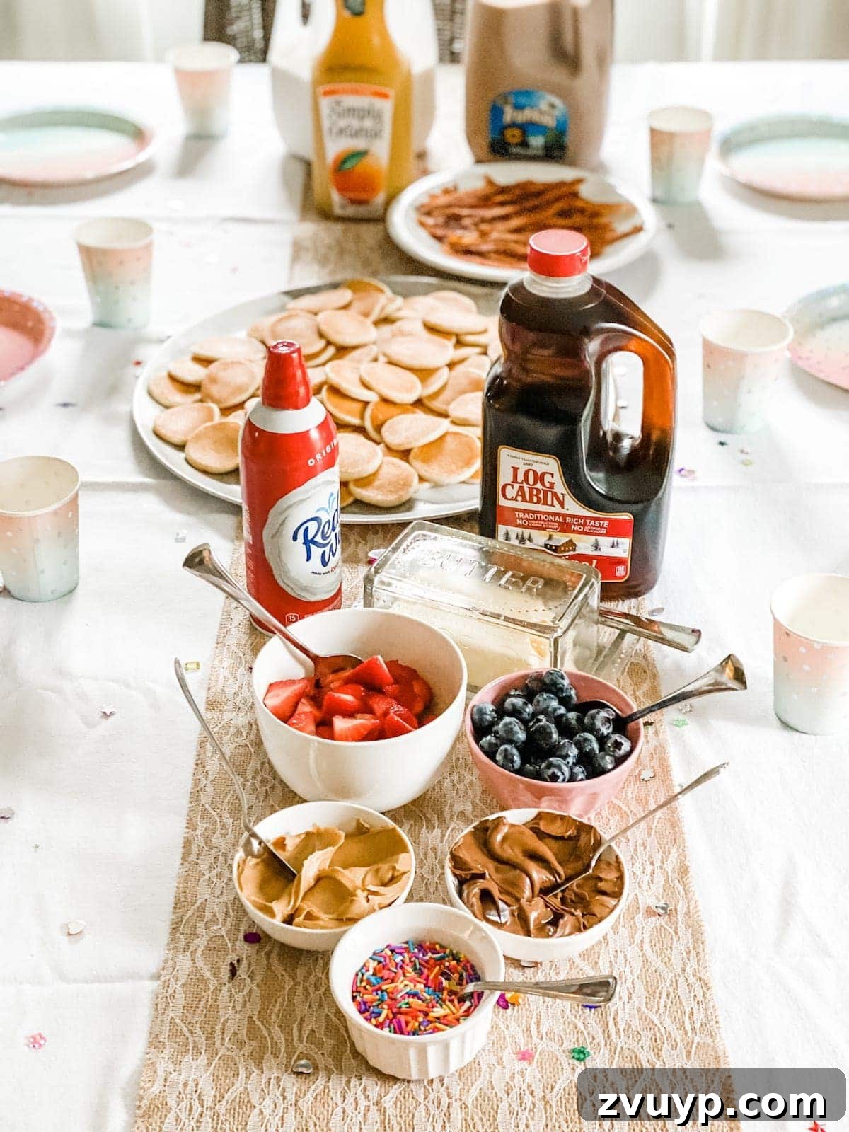 Unlock Creative Fun for Small Group Sleepovers with Walmart+ 11 Pancake bar with various toppings
