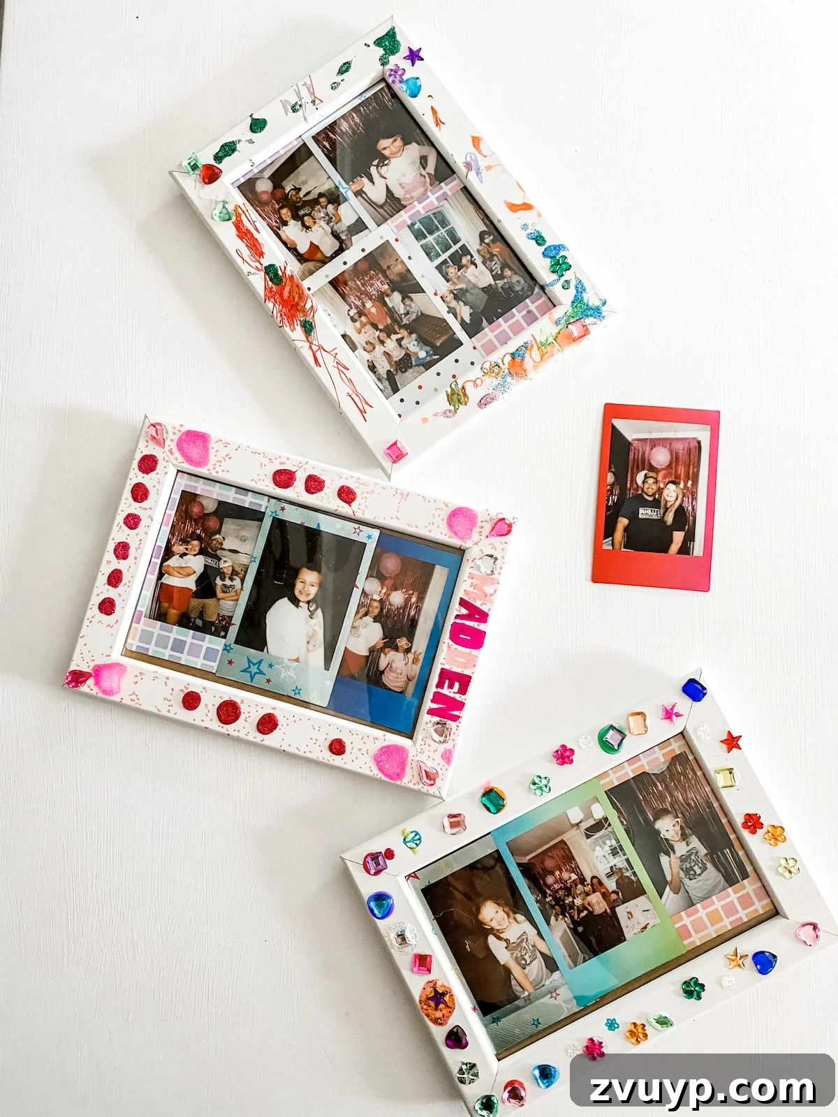 Unlock Creative Fun for Small Group Sleepovers with Walmart+ 5 Girls decorating picture frames at a sleepover
