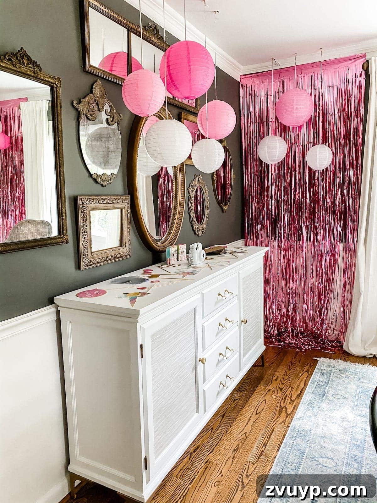 Unlock Creative Fun for Small Group Sleepovers with Walmart+ 6 Girls posing in a photo booth at a sleepover