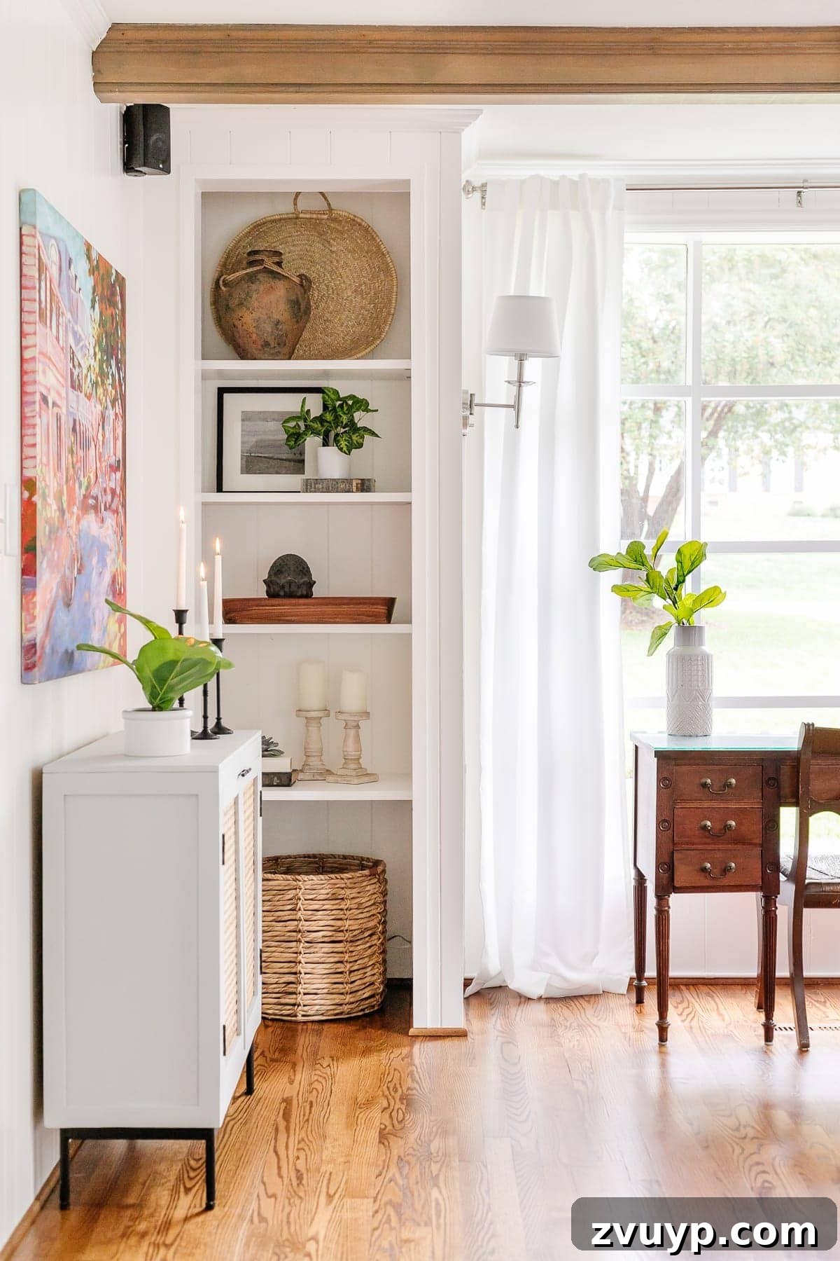 Transform Closets into Seamless Built-In Shelving 19 Converted closets showcasing built-in shelves in a stylish office