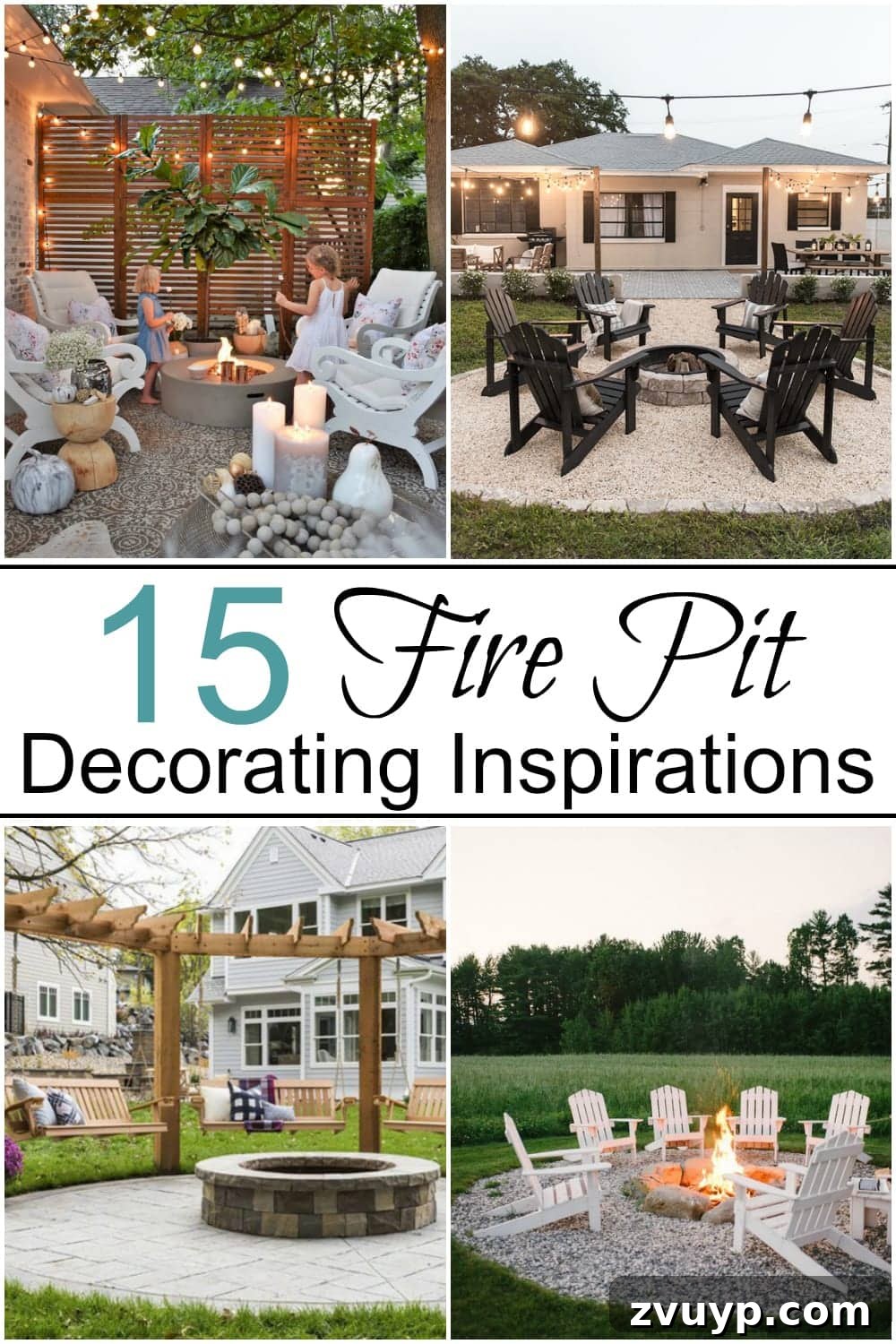 Elevate Your Outdoor Space: 15 Stunning Fire Pit Designs 20 15 Fire Pit Ideas | A round-up of 15 fire pit ideas and outdoor decorating inspirations for a cozy, welcoming backyard year-round.