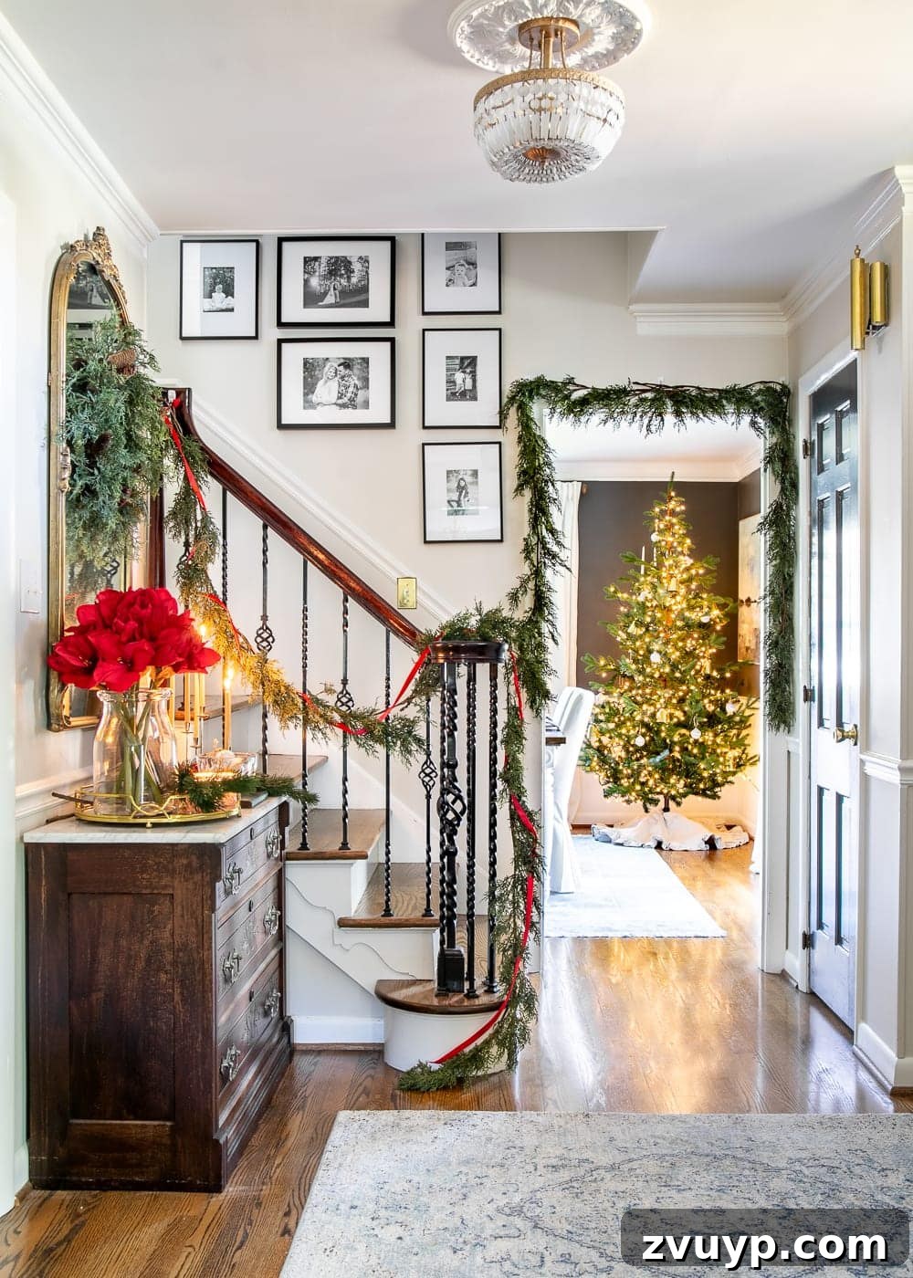 Christmas tree in a different room