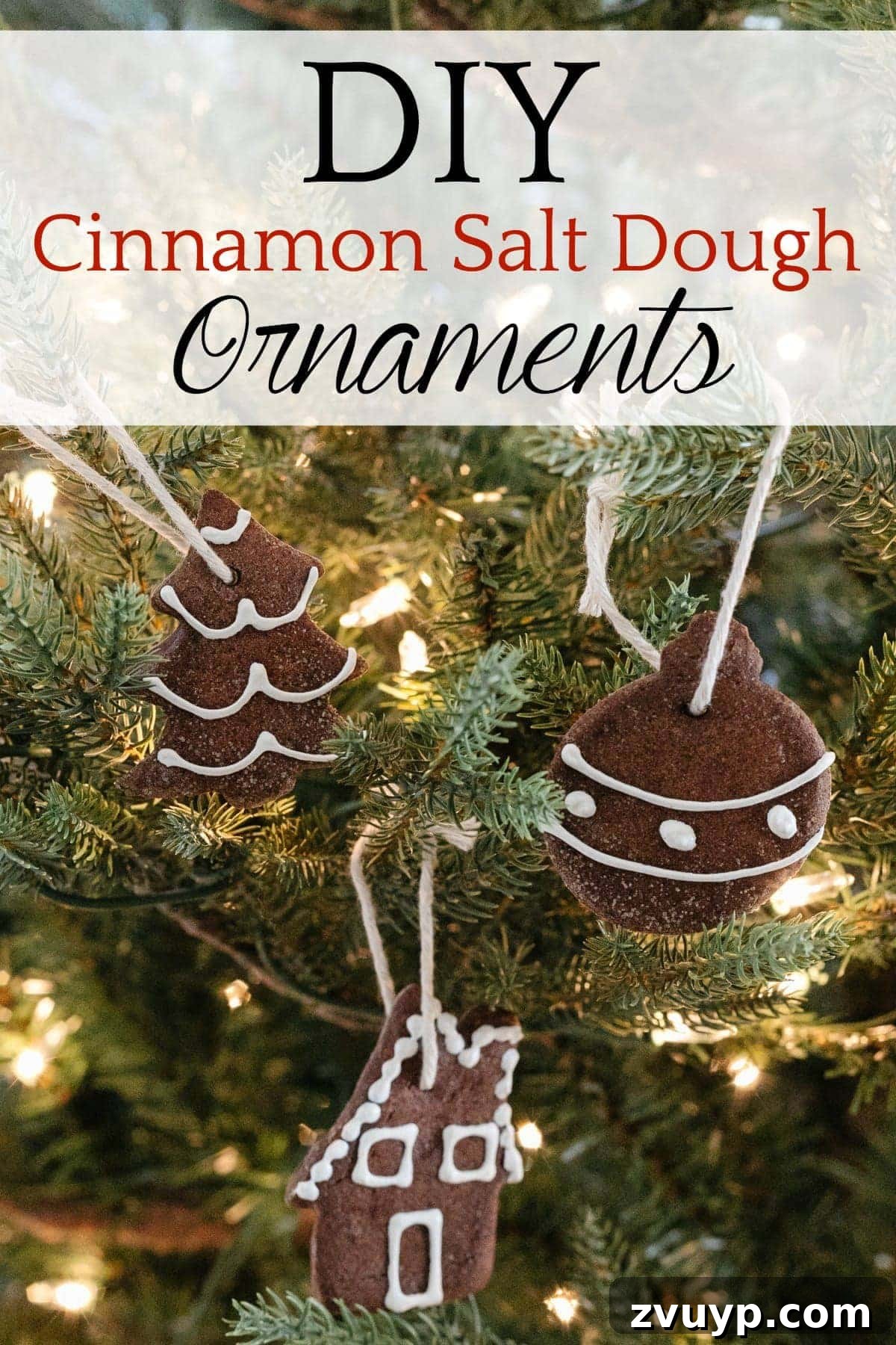 Craft Your Own Cinnamon Salt Dough Decorations 16 Pin for later: DIY Cinnamon Salt Dough Ornaments | A step-by-step tutorial to make cinnamon salt dough ornaments that look just like gingerbread cookies, smell amazing, and last for years.
