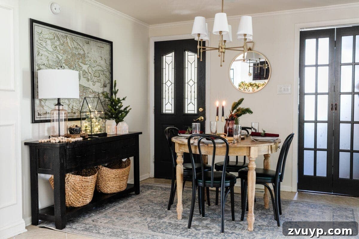 Festive Fusion: Our Modern Traditional Christmas Home 10 Cozy Breakfast Nook for Christmas Brunch
