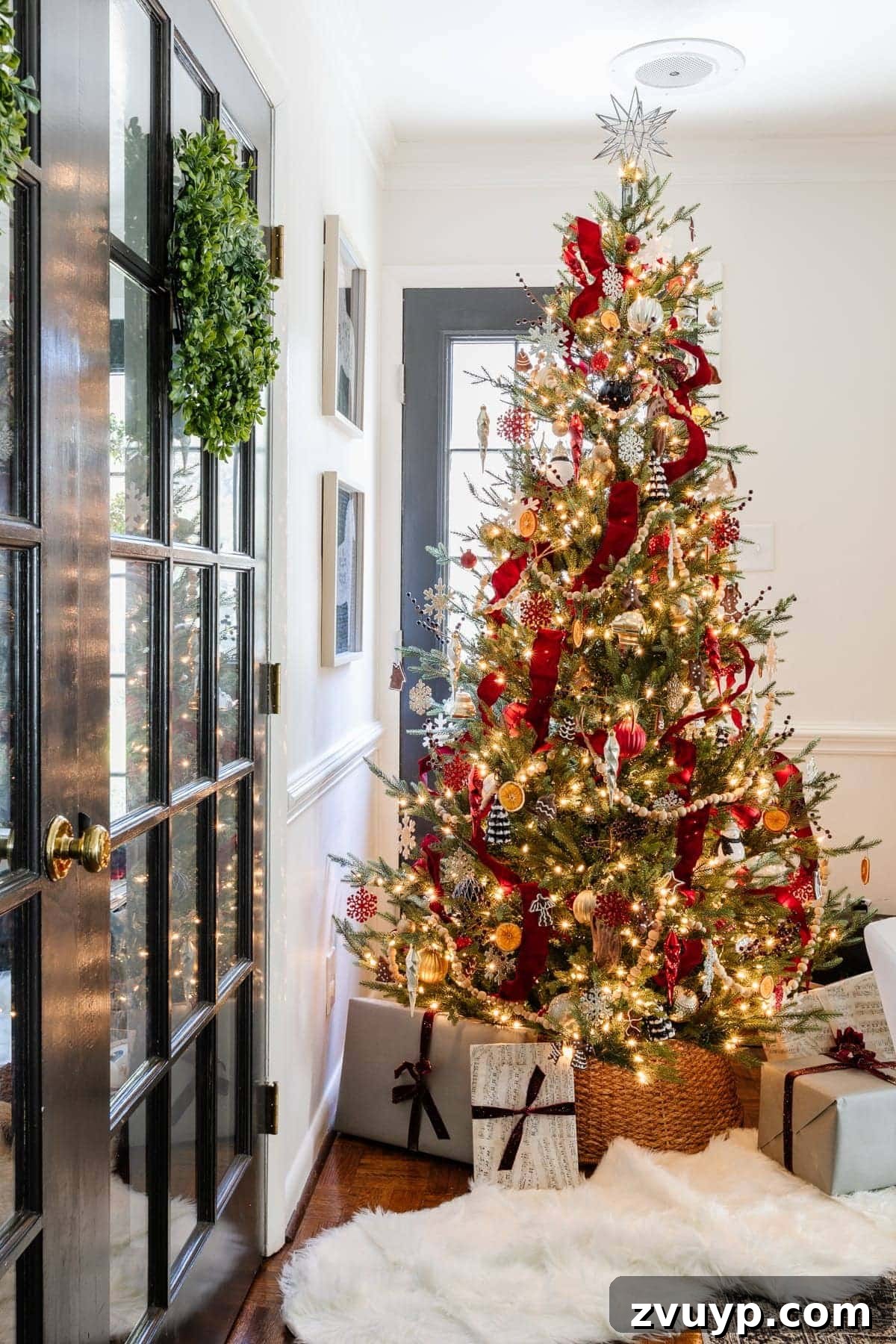 Festive Fusion: Our Modern Traditional Christmas Home 12 Realistic Artificial Christmas Tree