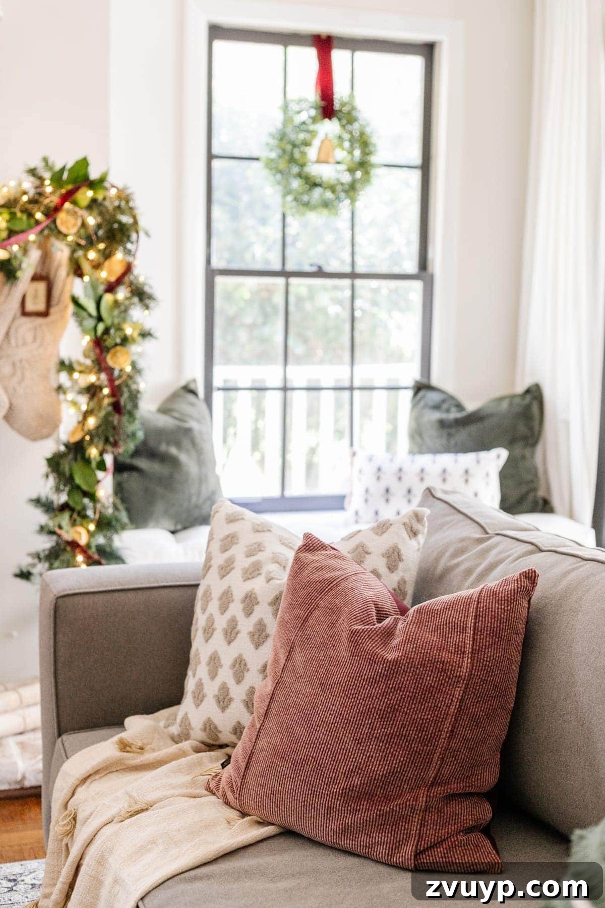 Festive Fusion: Our Modern Traditional Christmas Home 23 Cozy Christmas Pillows and Throws