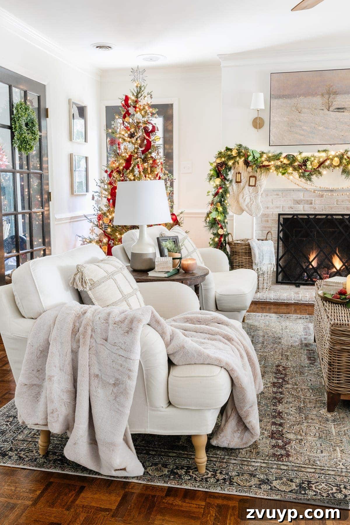 Festive Fusion: Our Modern Traditional Christmas Home 24 Warm and Inviting Living Room Decor