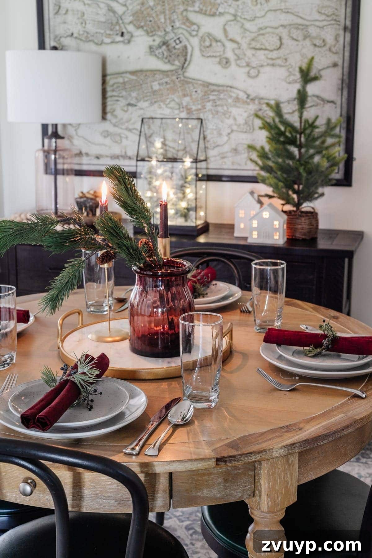 Festive Fusion: Our Modern Traditional Christmas Home 7 Minimal Table Decor for Christmas