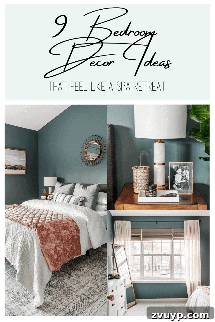 Crafting a Spa Sanctuary: Bedroom Decor for Ultimate Serenity 25 Pin for later: 9 Bedroom Decor Ideas That Feel Like a Spa Retreat