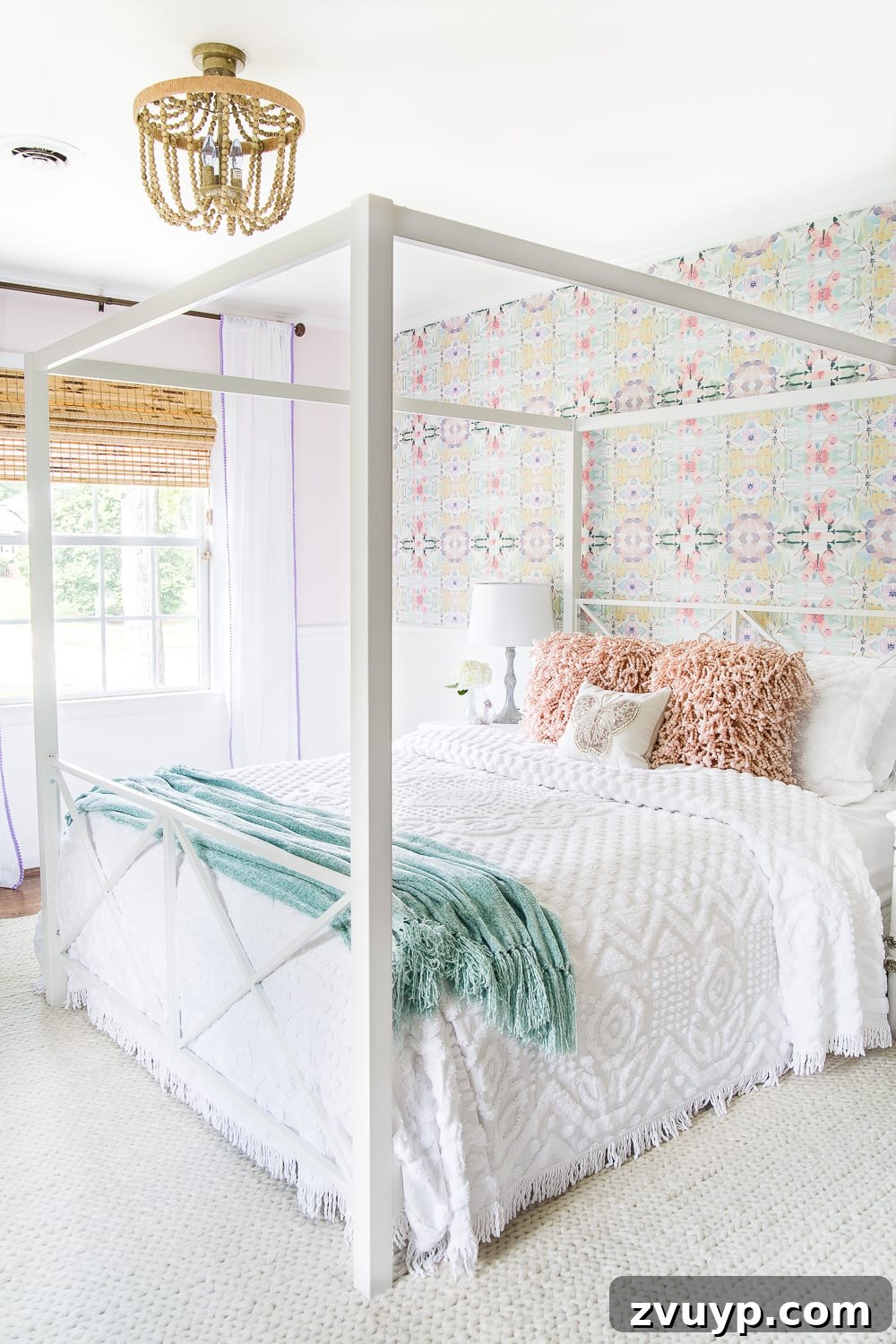 Boho Girl's Dream Room Makeover 3 A little girl bedroom gets a big girl update using a few boho furniture swaps, DIY geology art, and glam accents.