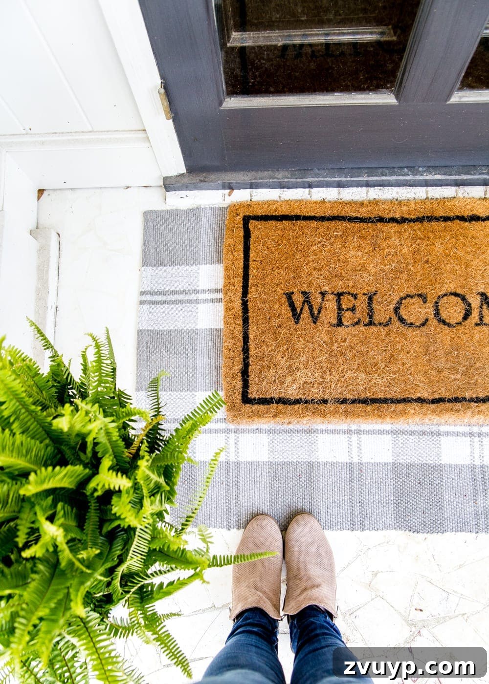 Your Blueprint for Choosing the Ideal Rug 18 layered plaid rug with welcome mat