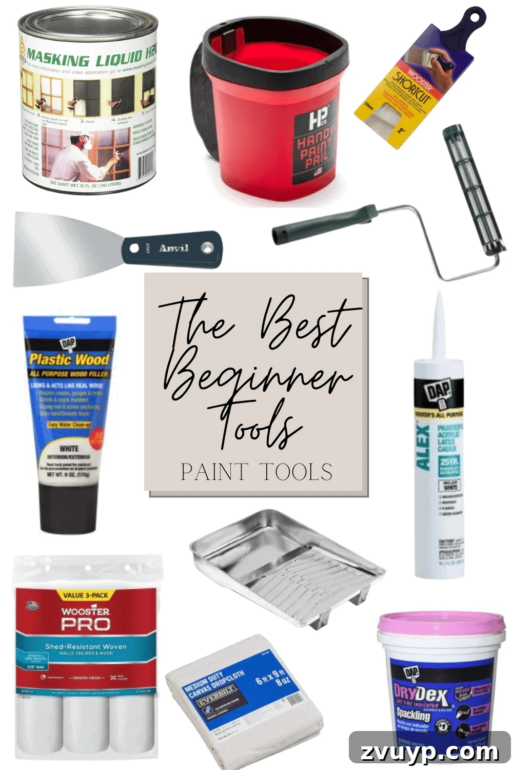 Essential Tools for Your First DIY Project 8 Collection of essential paint tools for DIY projects.